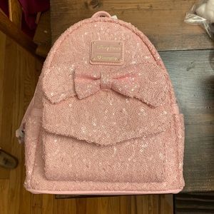 NWT Disney Loungefly Pink Mini Backpack